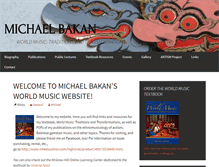 Tablet Screenshot of michaelbakan.com